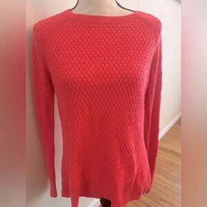 American Eagle Women's pink woven Sweater